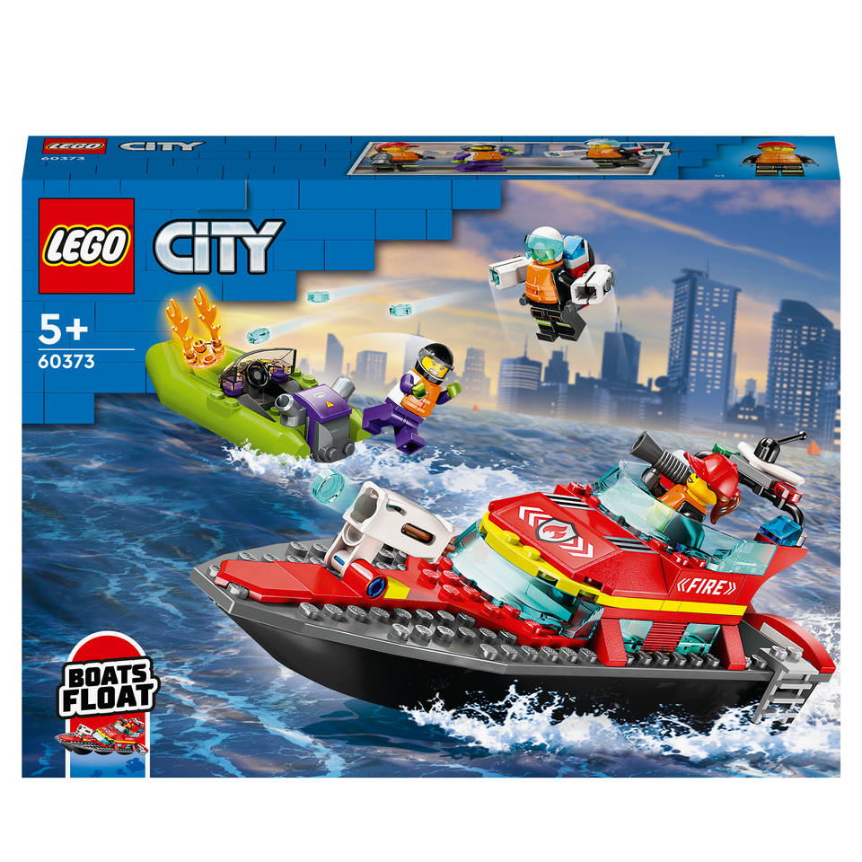 LEGO City reddingsboot brand 60373