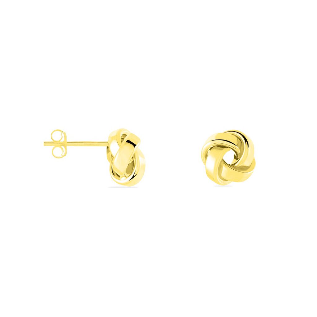 Boucles D'oreilles Puces Or Jaune Gauderique