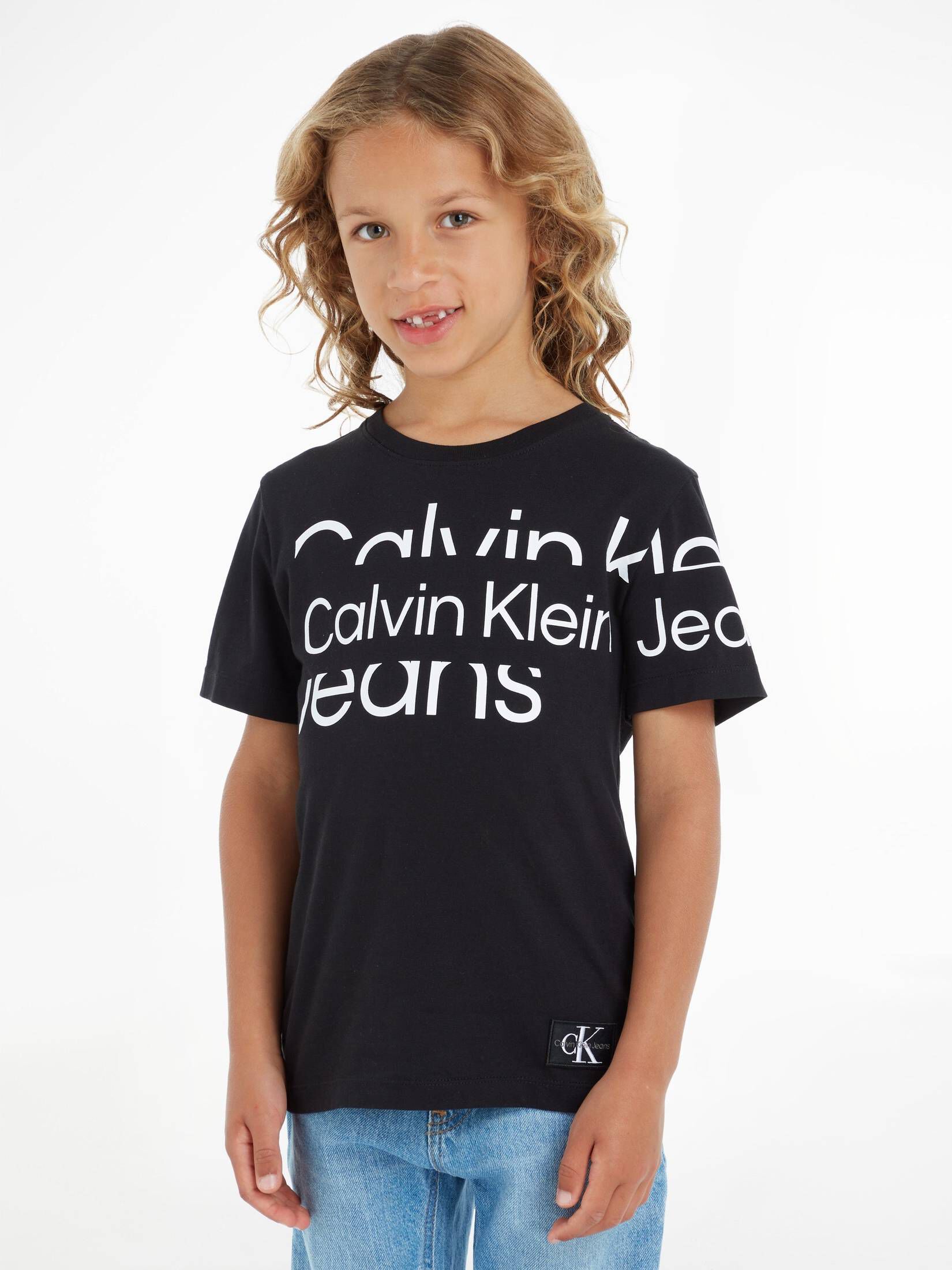 CALVIN KLEIN JEANS| Jungen T-Shirt BLOWN-UP LOGO SS T-SHIRT