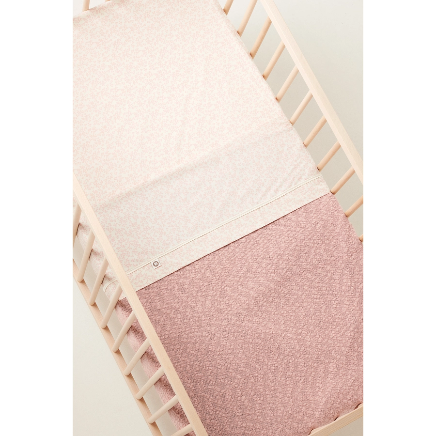 Noppies Decke für das Bettchen Melange knit 100x140 cm Misty Rose