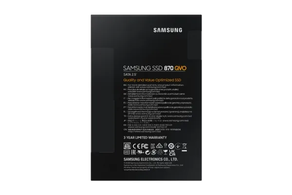 Samsung 870 QVO MZ-77Q8T0BW - SSD - krypteret - 8 TB - intern - 2.5