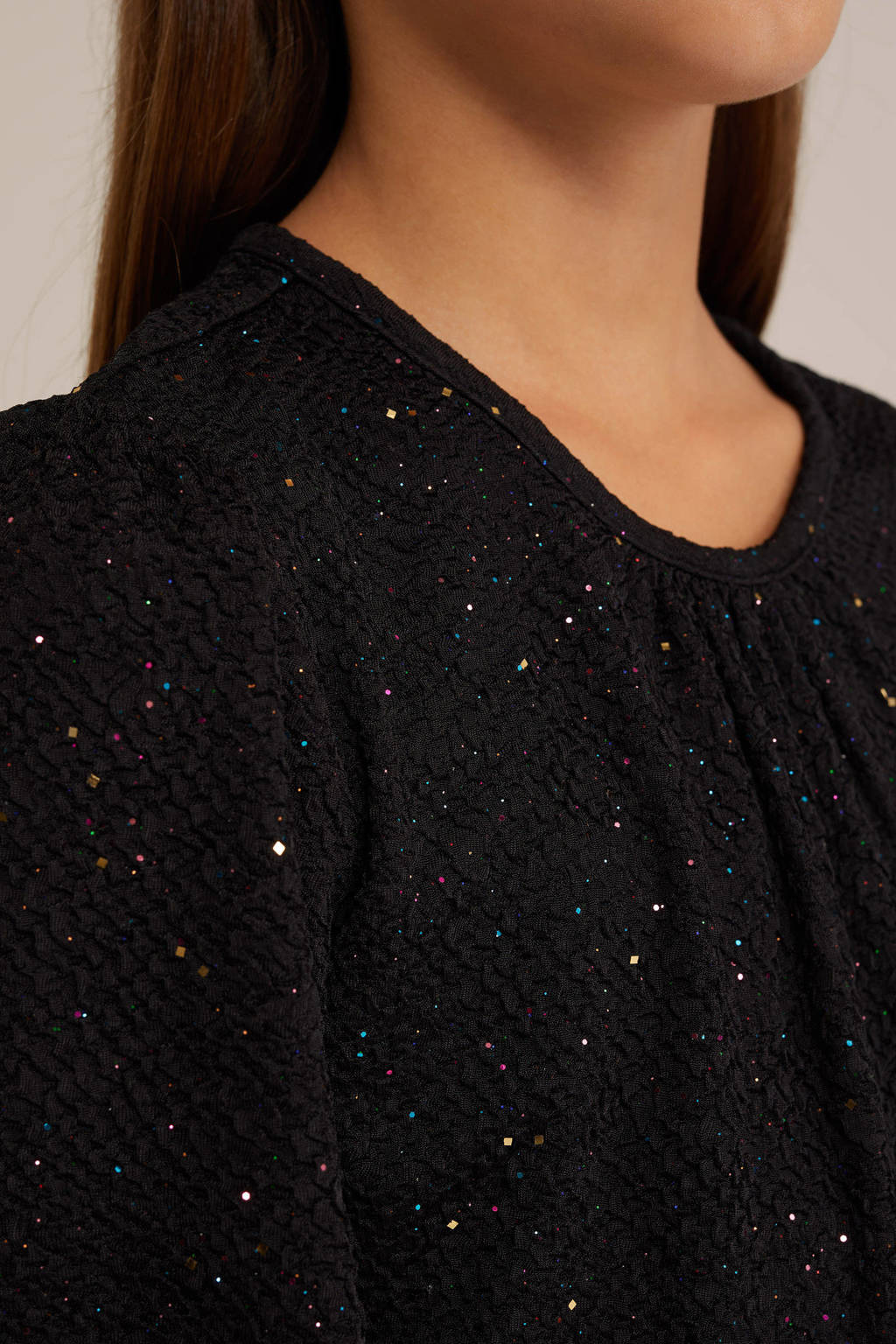 WE Fashion zwart glitter