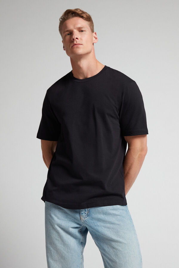 Camiseta de malha de algodão