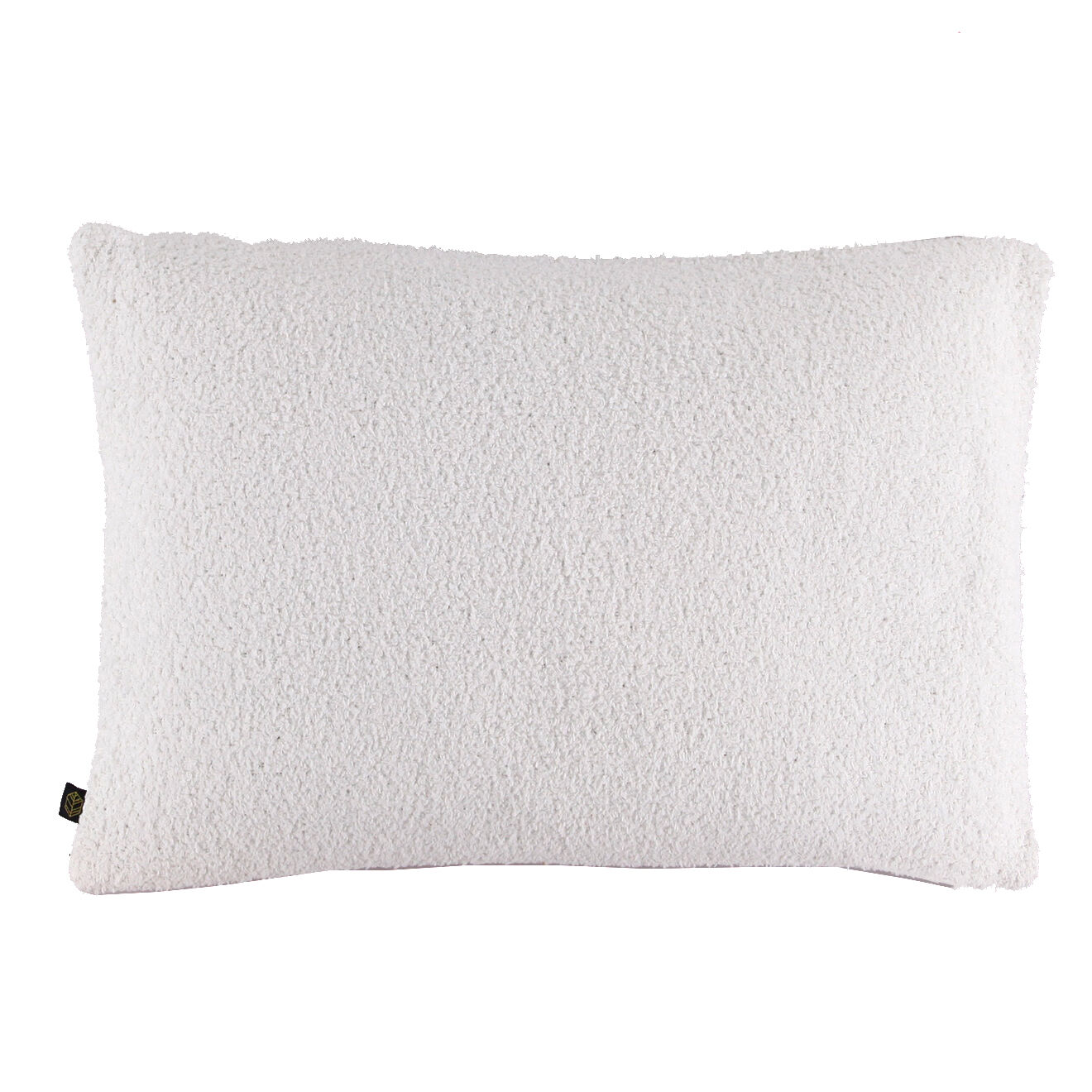 Haomy Housse de coussin bouclette Erode blanche - 40x60 cm