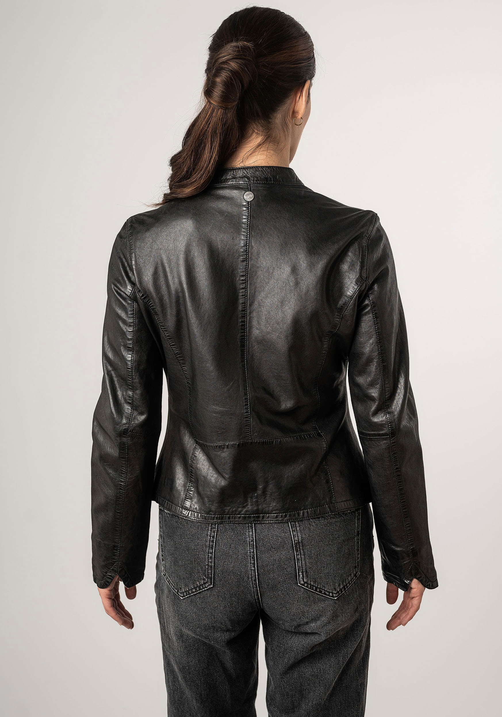 Mauritius Lederjacke »MWAndriana« mit Stehkragen