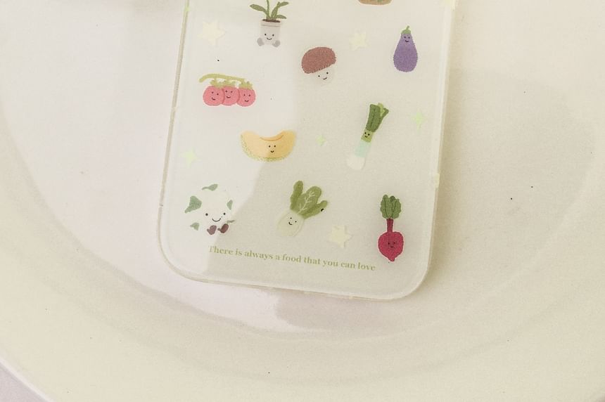 Voor het geval dat - Voedsel Smiley Face Telefoonhoesje / Fruit Print Telefoonstandaard - Iphone 15 Pro Max / Iphone 15 Pro / Iphone 15 / iphone 14 Pro Max / Iphone 14 Pro / Iphone 14 / iphone 13 Pro Max / Iphone 13 Pro / Iphone 13 / iphone 12 Pro Ma