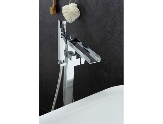 HUDOR - Mitigeur de baignoire Robinet de baignoire au sol 008 en laiton chromé collection...