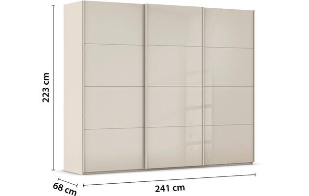 Kledingkast Finca Glans Glas
