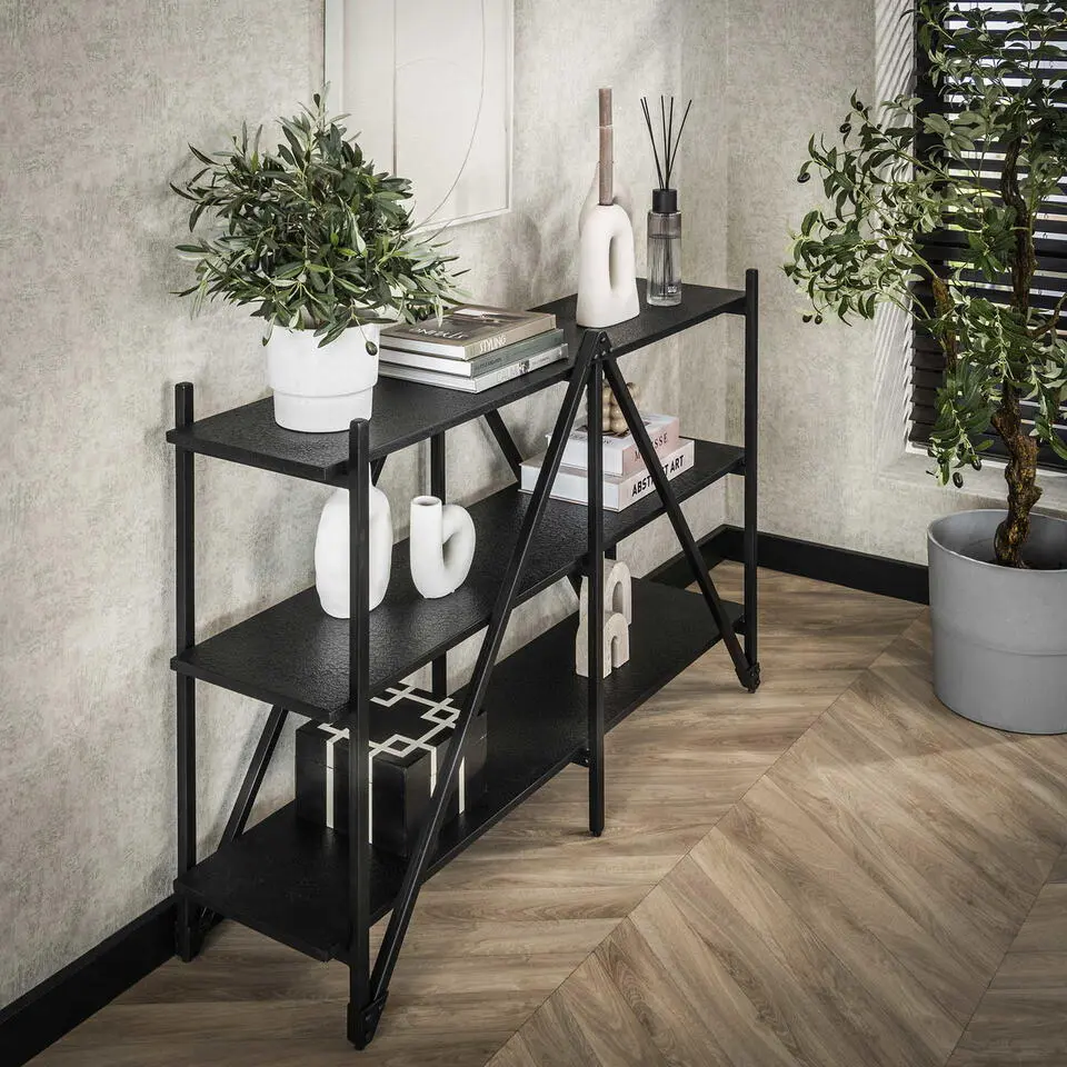 Wandrek - Metaal - 130x85cm - Zwart - Piega