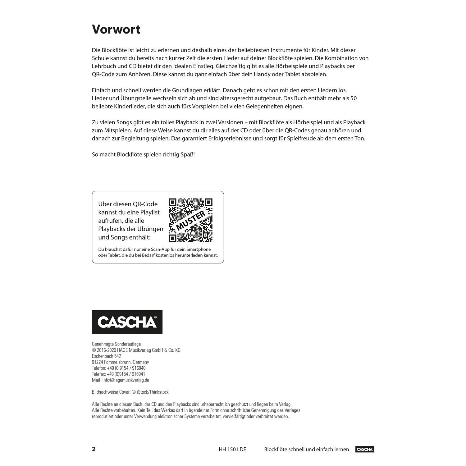 Cascha HH 1501 DE Blockflöte - Schnell und einfach lernen