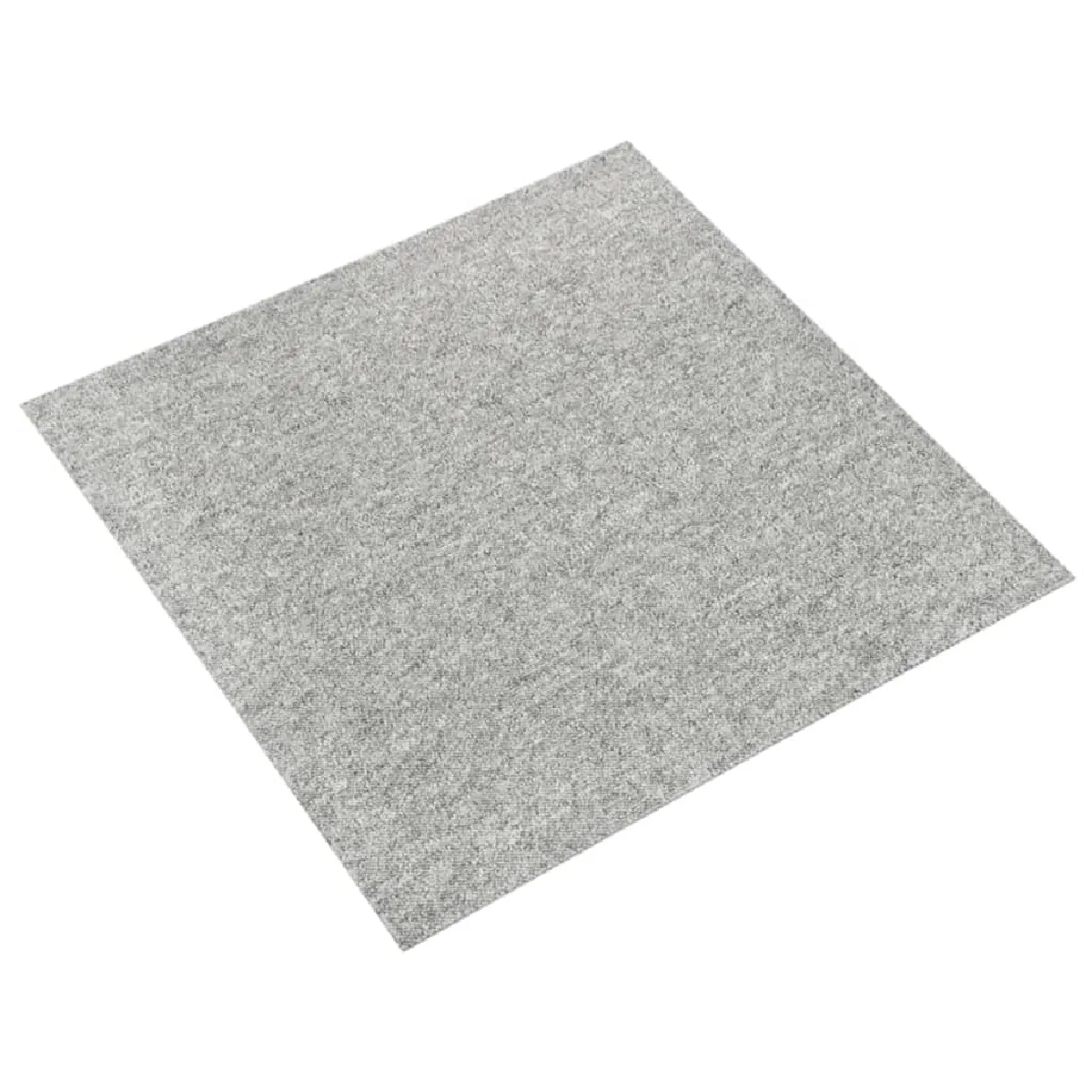 vidaXL Dalles de tapis sol 20 pcs 50x50 cm gris clair