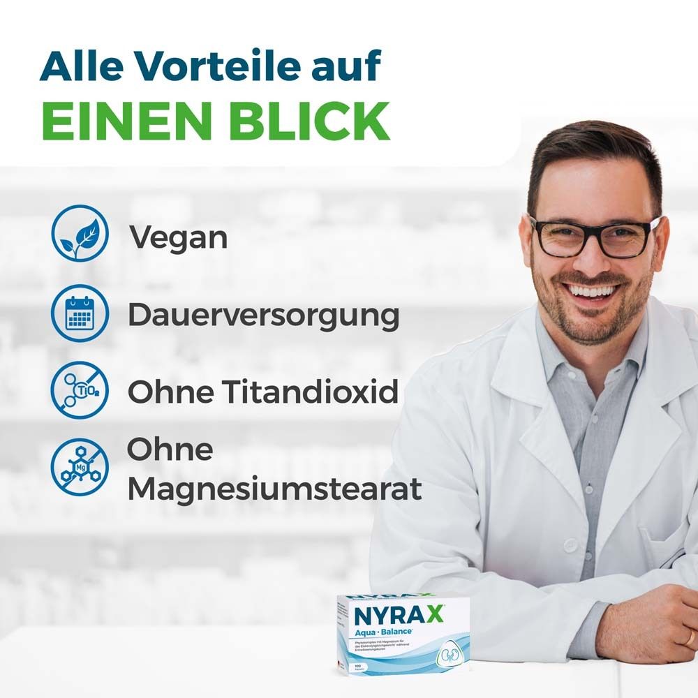 NYRAX® Aqua Balance während Entwässerungskuren