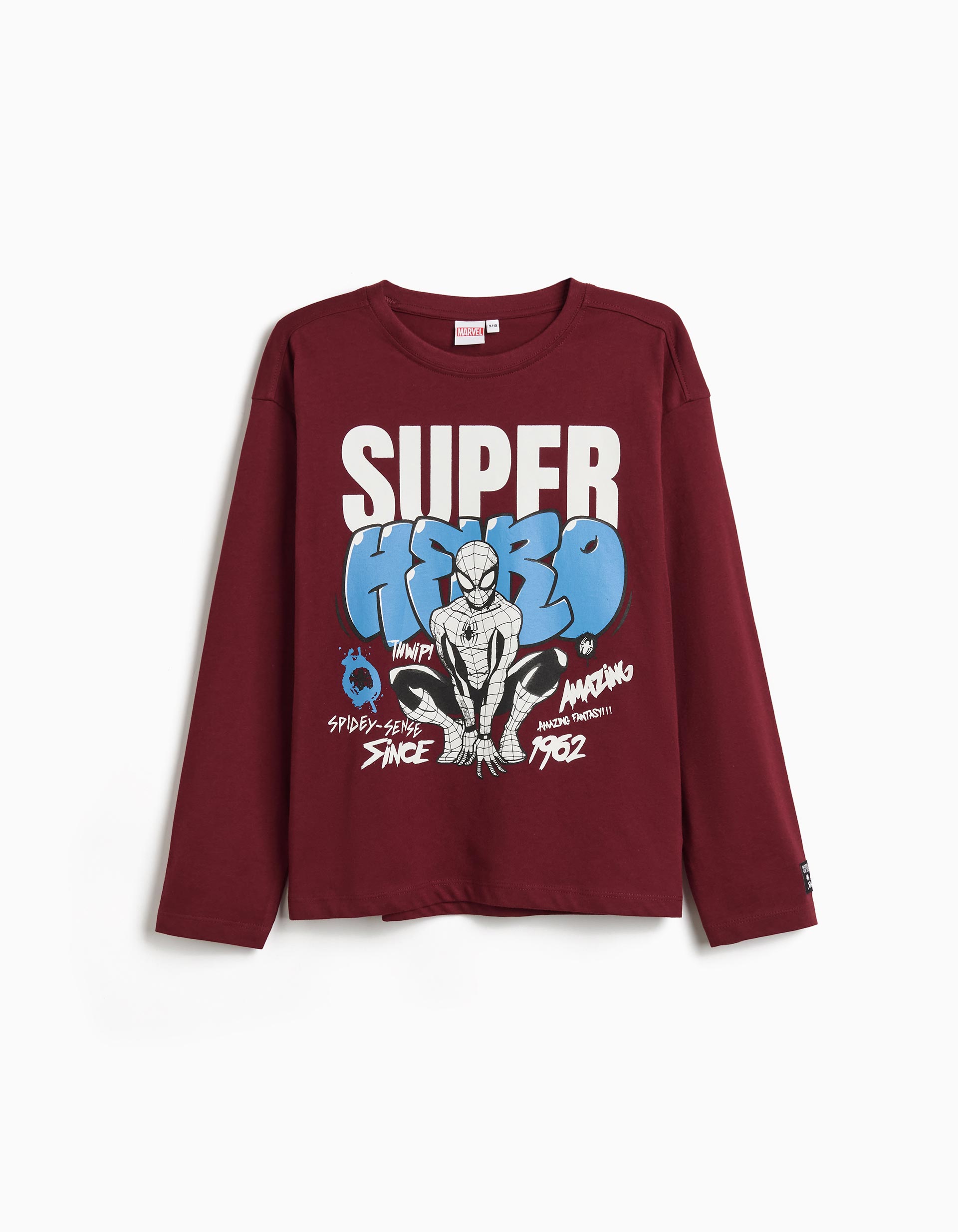 T-shirt Manga Comprida 'Spider-Man' ©Disney, Menino, Vermelho Escuro