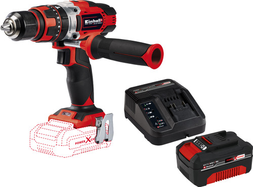 Einhell TE-CD 18/48 Li-i Solo + Einhell 18 V/4.0 Ah Starter Kit - Power X-Change