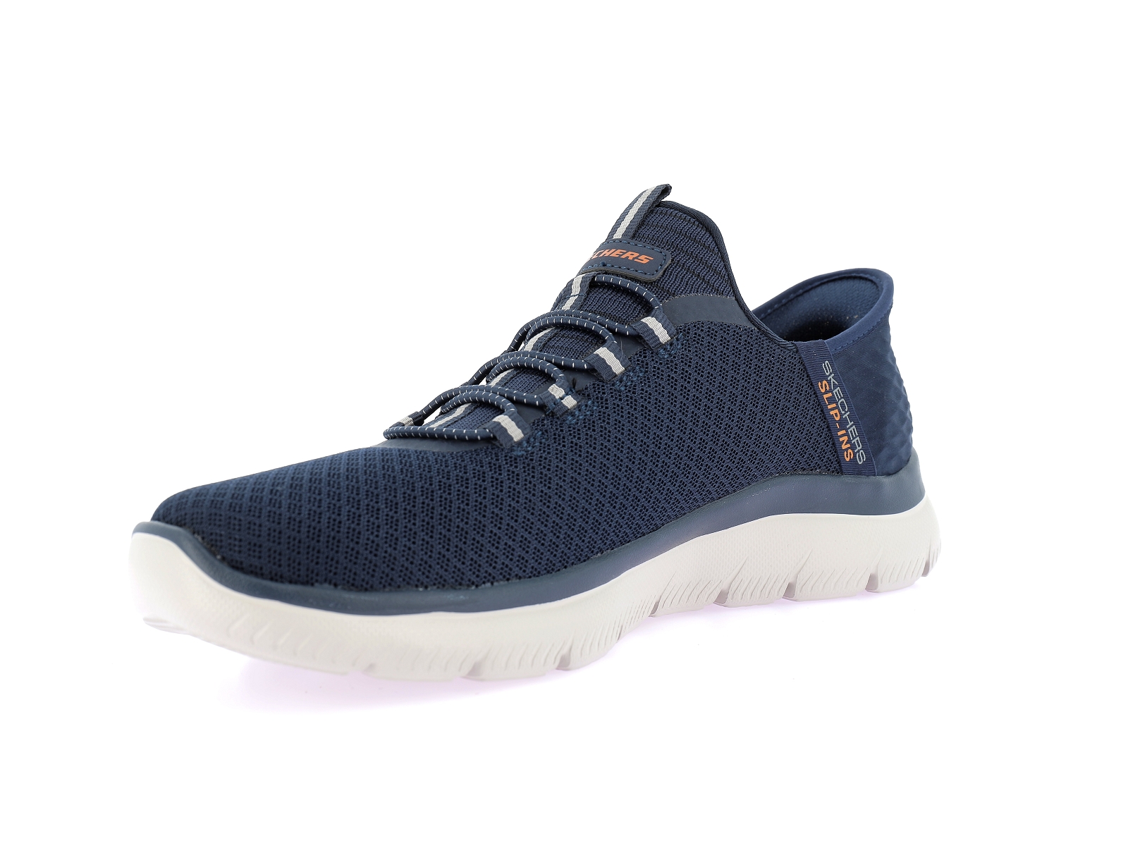 Skechers-SUMMITS SLIPS IN HIGH RAN Matières combinées Marine