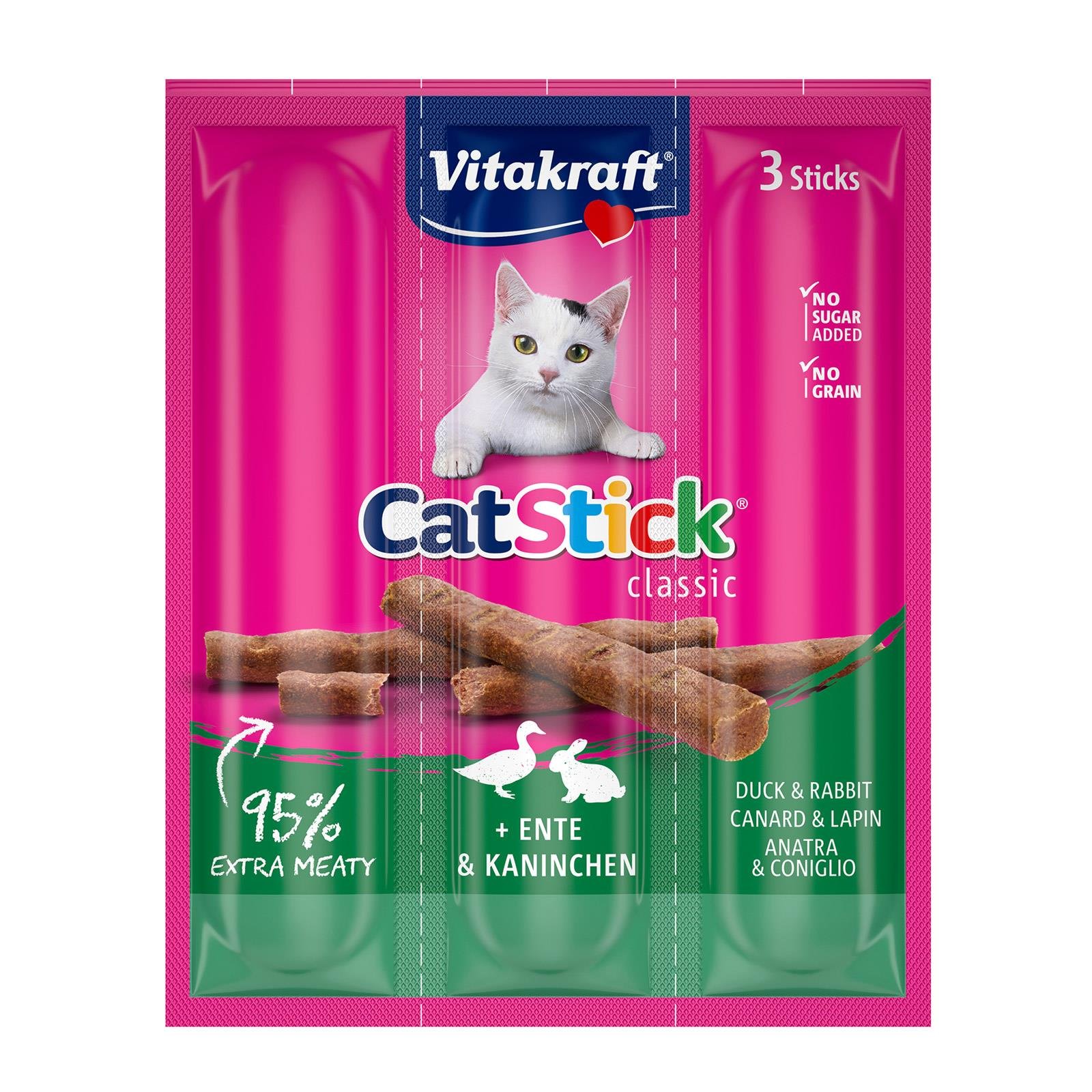 Vitakraft Cat-Stick Mini Ente & Kaninchen