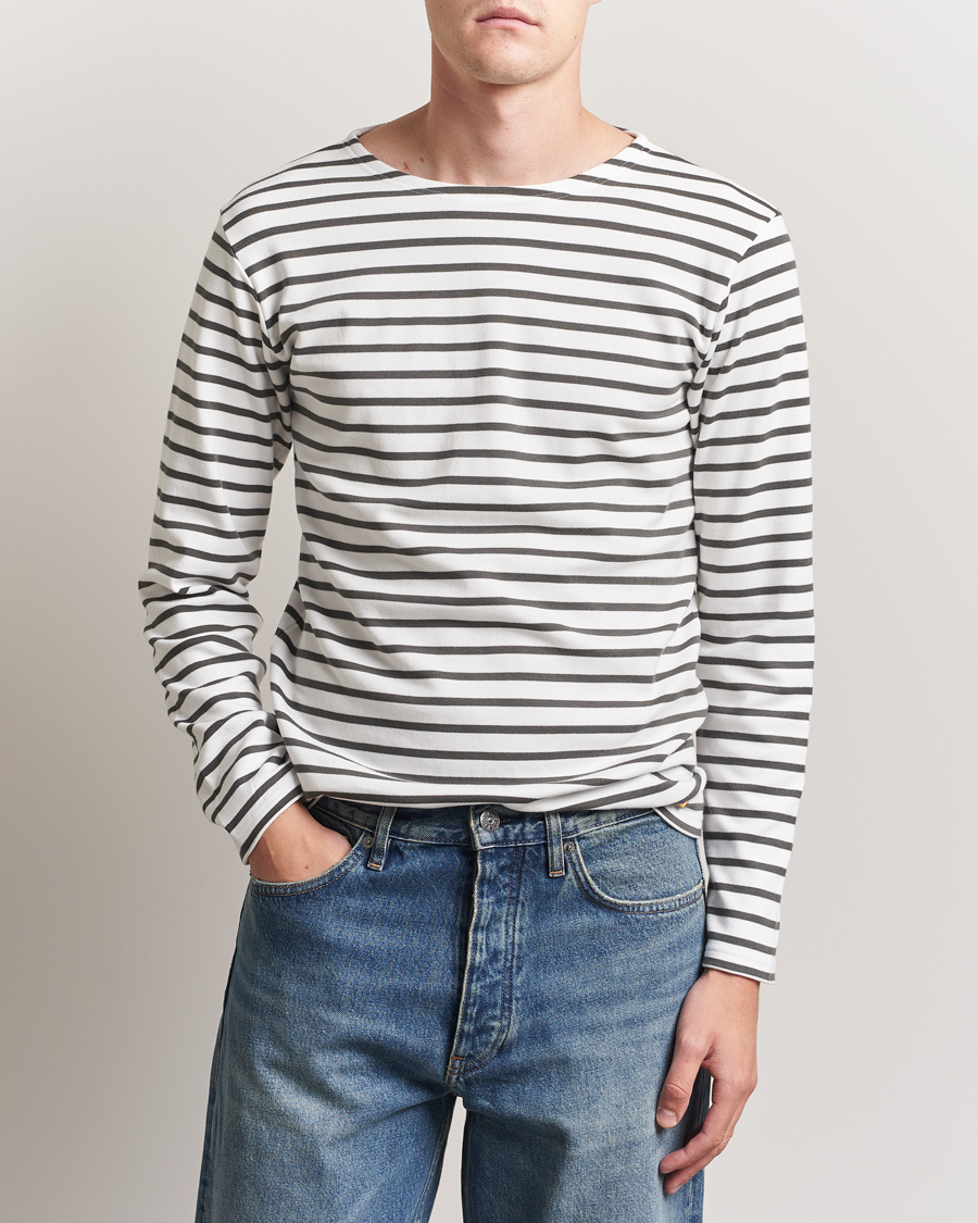 Armor-lux Houat Héritage Stripe Long Sleeve T-Shirt Milk/Chiméra