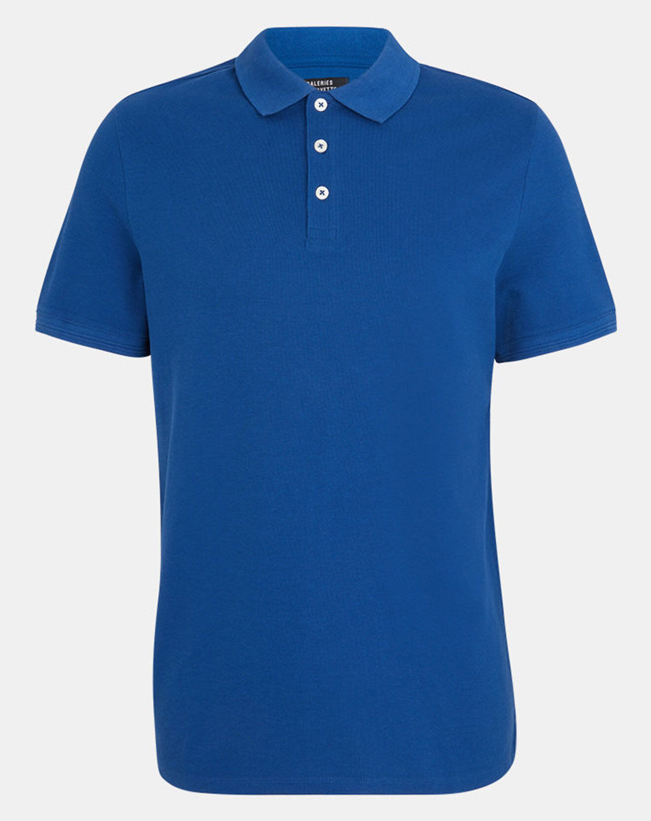 Galeries Lafayette Polo droit en Coton bio Soloc bleu nuit