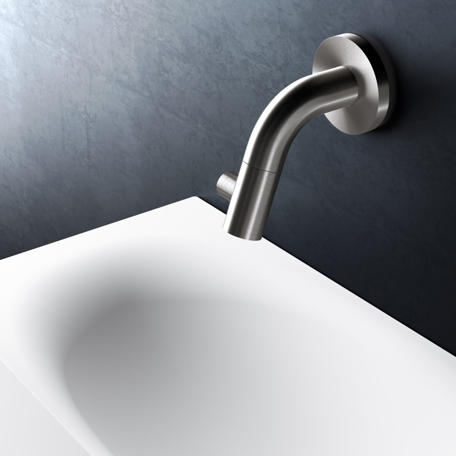 Clou Kaldur inbouw fonteinkraan 7.5cm RVS geborsteld