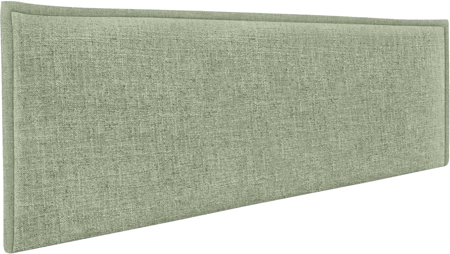 DHOME Plain Natural Leinen Kopfteil mit Einfassung gepolstertes Kopfteil Bett Modernes Schlafzimmer TOP Trending (Grün, 150cm (Betten 150/160))