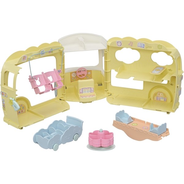 Køb Sylvanian Families® Regnbue Sjov Børnehave Bus