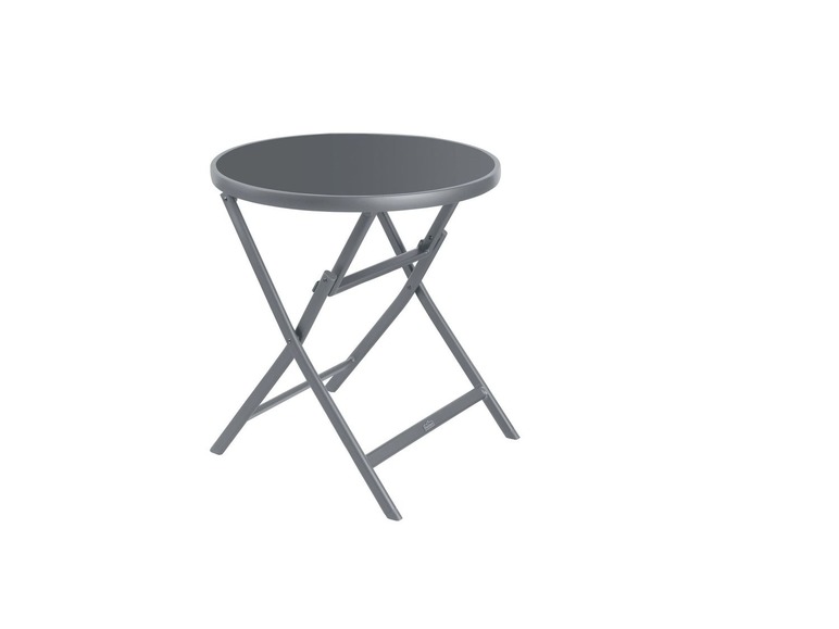 Aluminium bijzettafel grijs