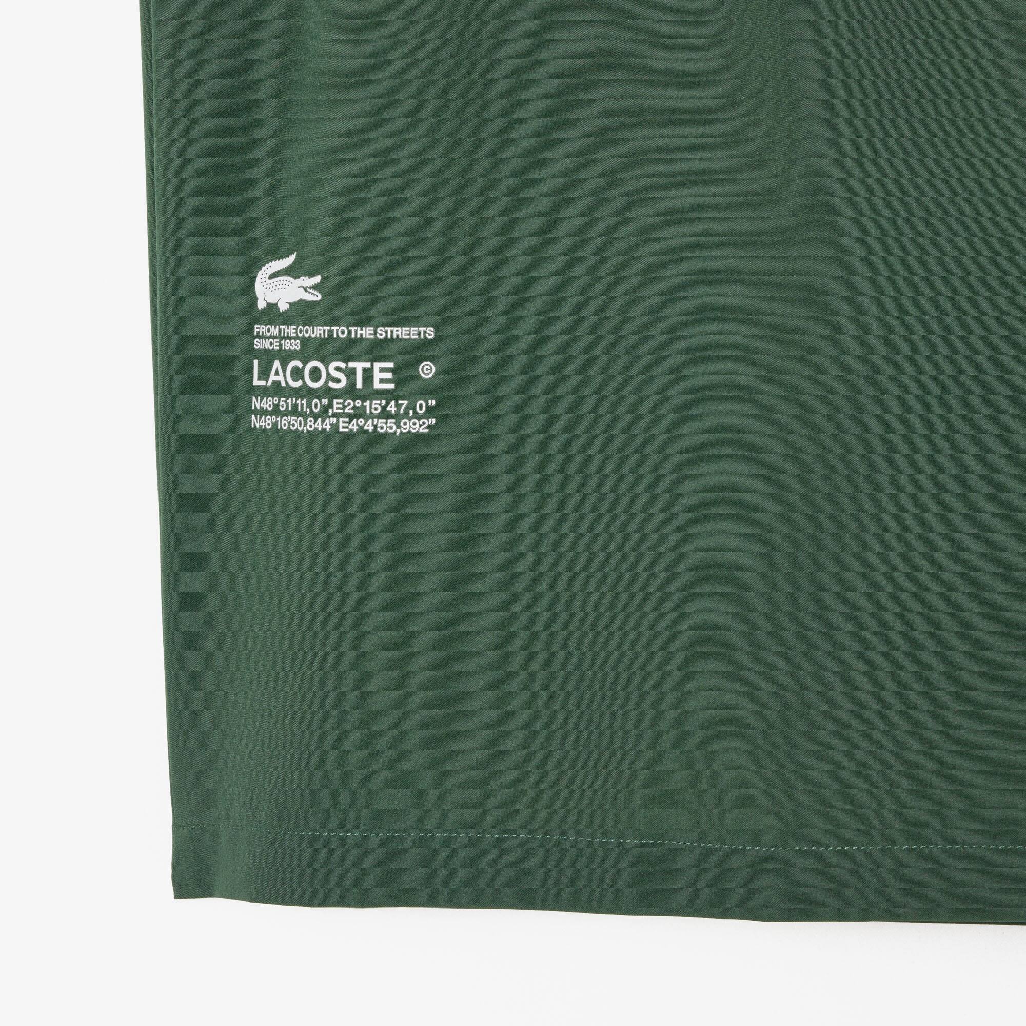 Herren LACOSTE SPORT zweifarbige Shorts mit eingebauten Untershorts Bermudas - Grün - Lacoste - Herren