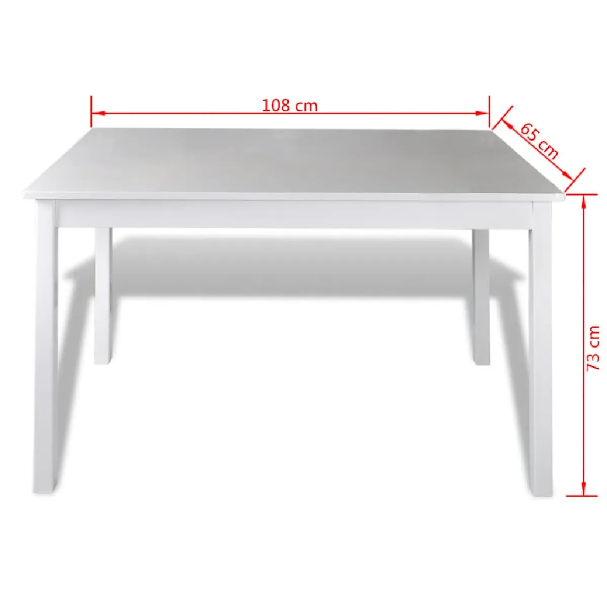vidaXL Ensemble salle à manger 5 pièces - Blanc