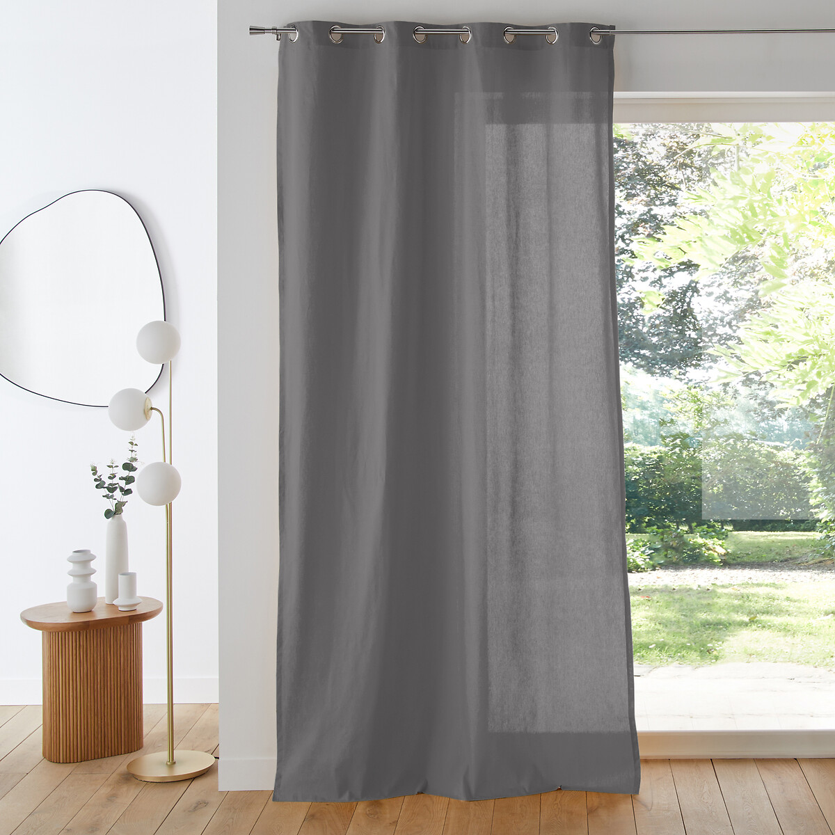 LA REDOUTE INTERIEURS<br>Cortina de algodão com ilhós Cenário