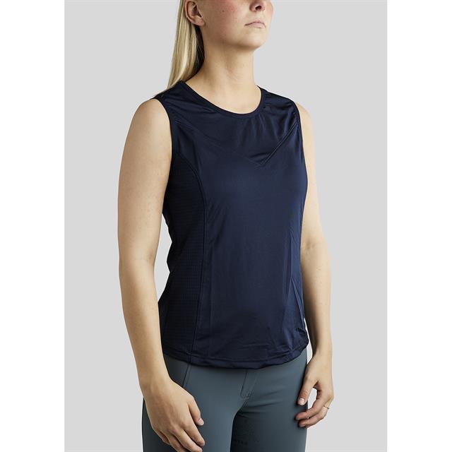 Top Montar MOStella Mesh Contrast Stated Donkerblauw