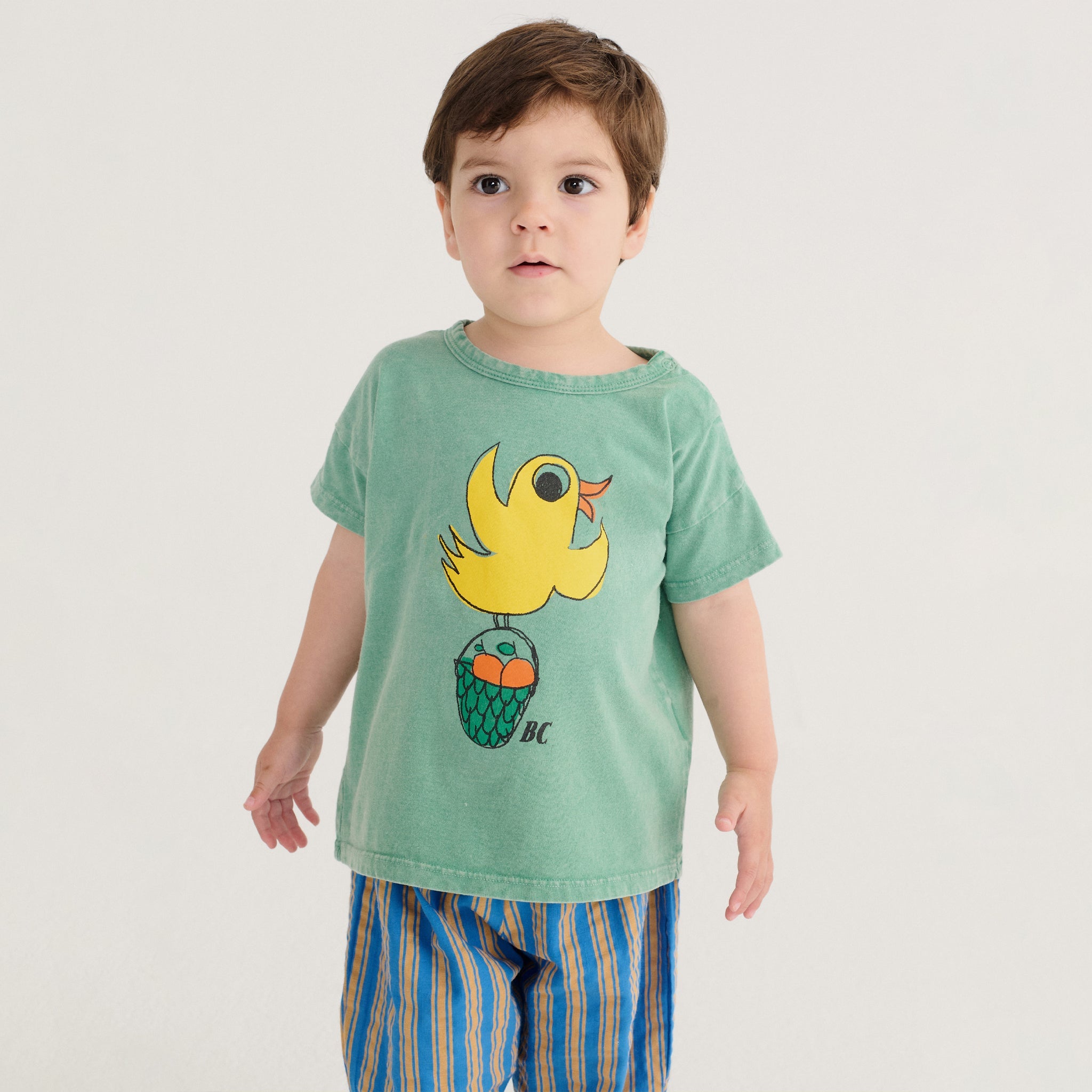 Baby T-Shirt Flying Oranges Green