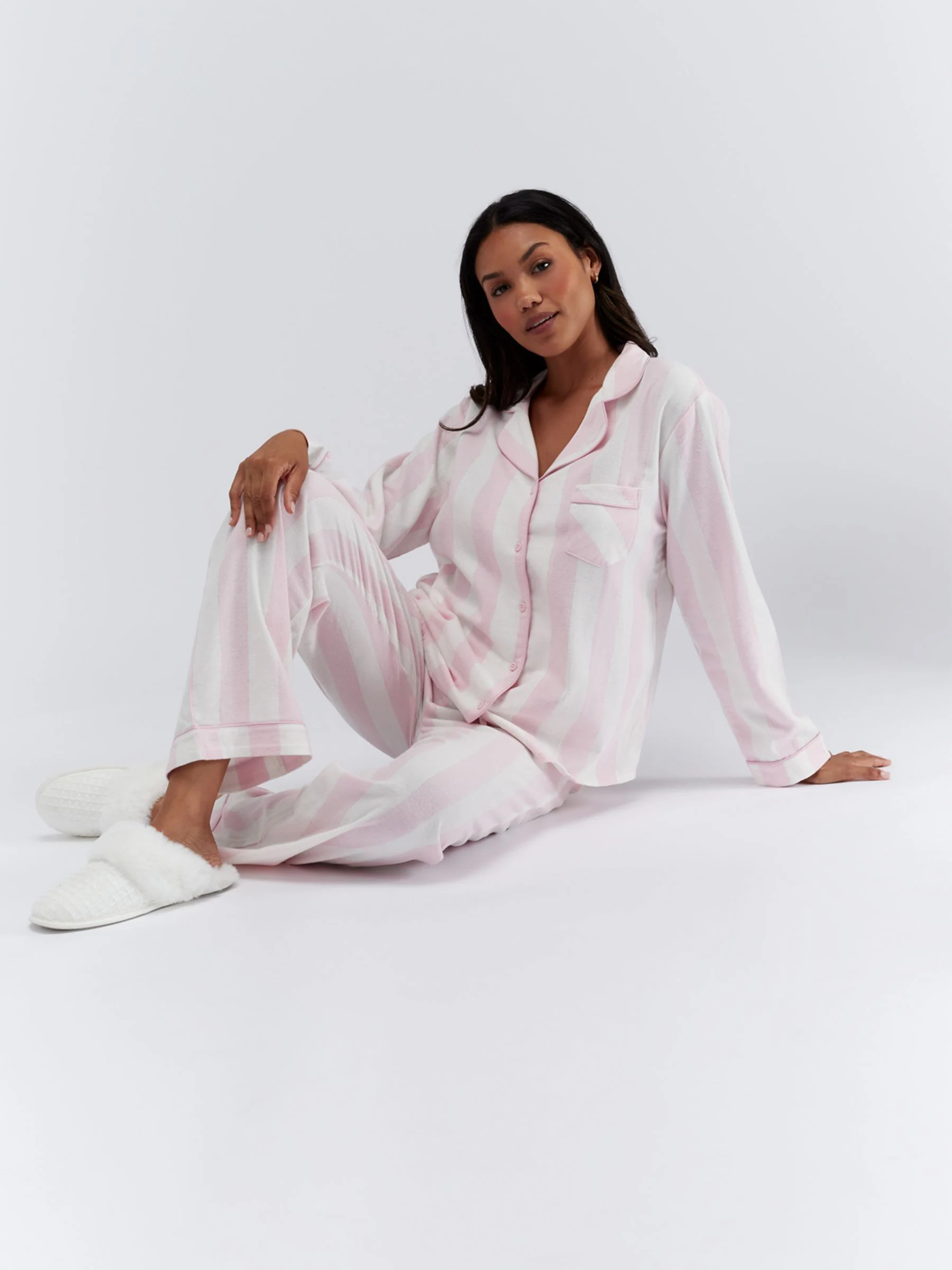 Roze/wit gestreept - Boux Avenue Pyjamas In a Bag