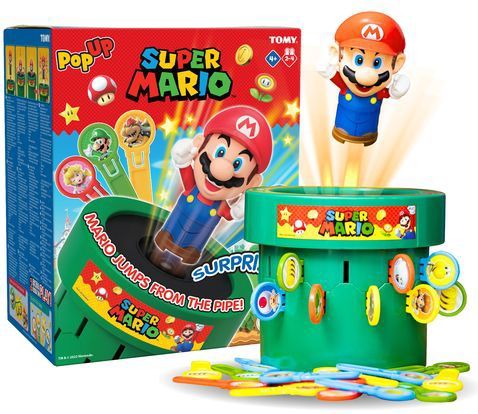 Tomy - Pop Up Mario - Kinderspel - Actiespel - Super Mario Bros