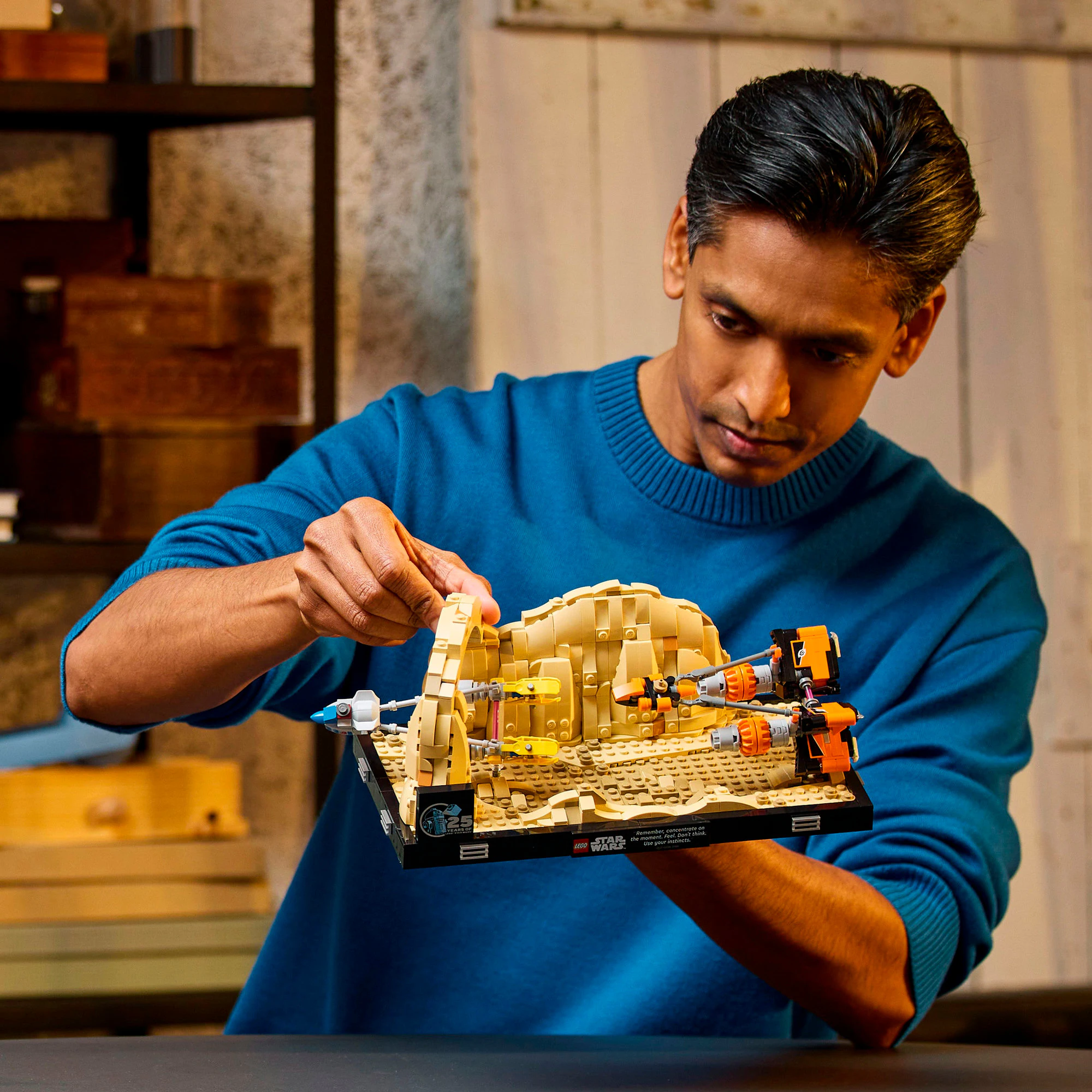 LEGO Konstruktionsspielzeug Star Wars Podrennen in Mos Espa - Diorama