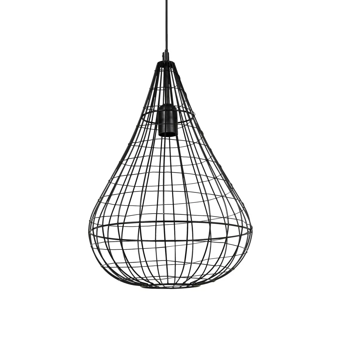 Suspension lumineuse en métal (D30 cm) Asyn Noir