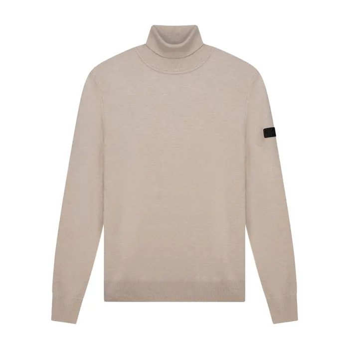 Malelions Knitted Turtleneck Sweater Heren