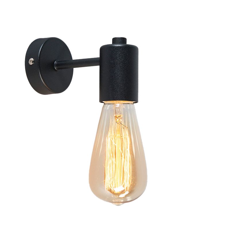 Industriële wandlamp zwart 13cm - Facil