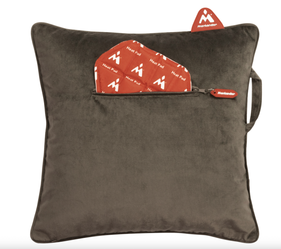 (45x45cm) Kabelloses Wärmekissen Home Deko Heat Pads Heizkissen (HP-VE-BR) - Velvet Brown