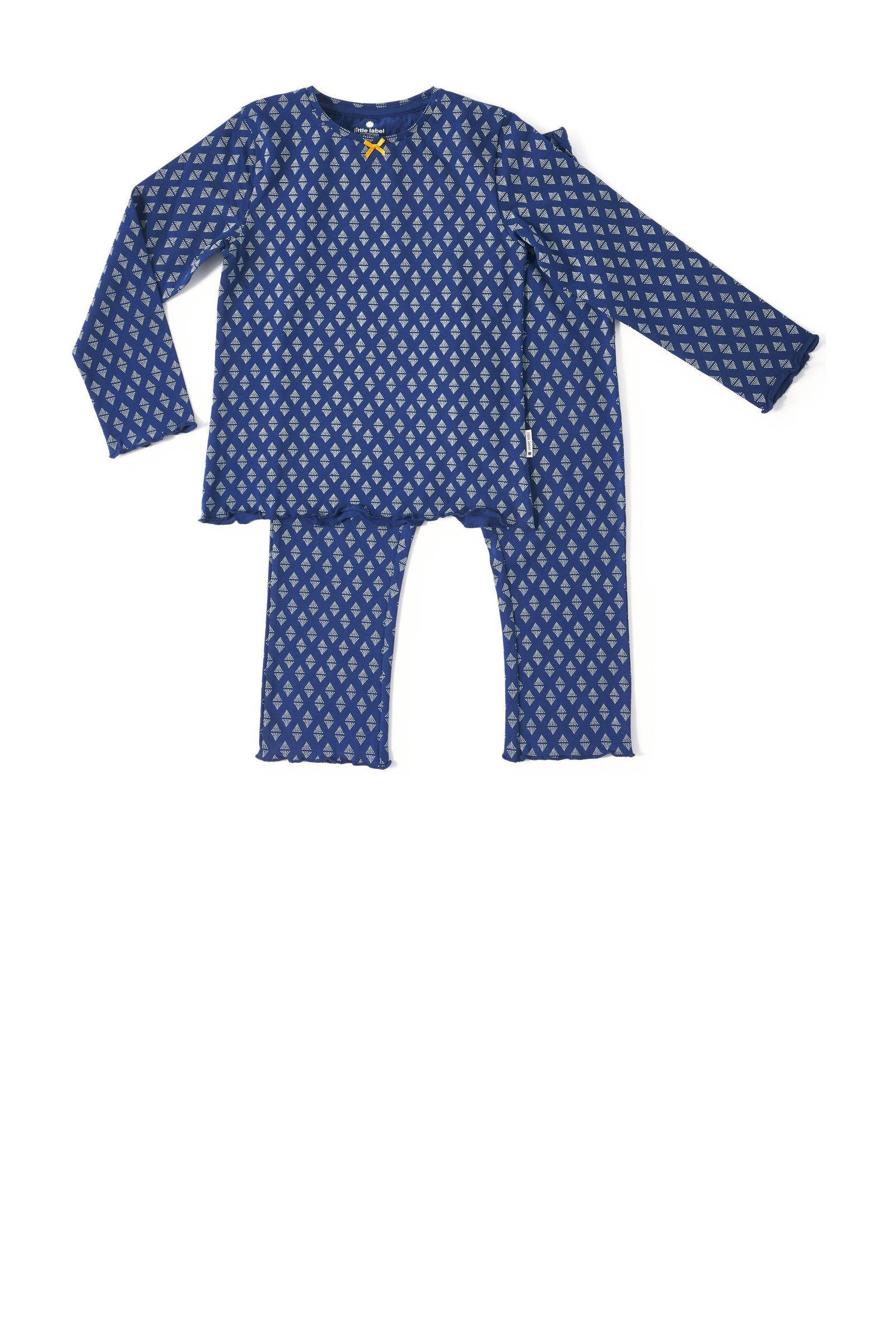 Little Label pyjama met all over print donkerblauw