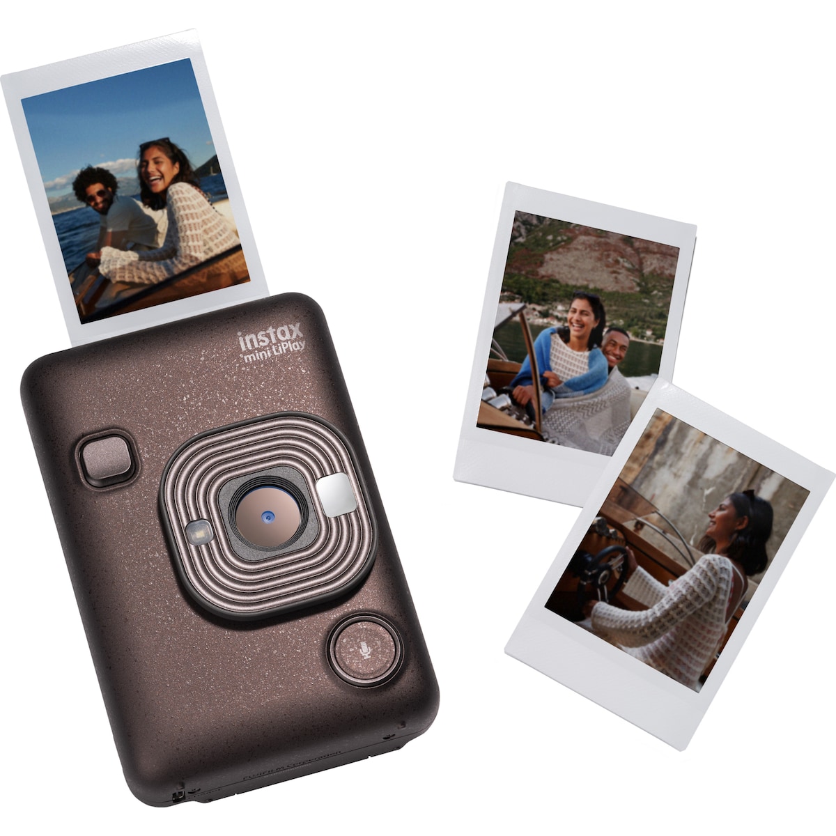Fujifilm Instax Mini LiPlay instant camera (brown)