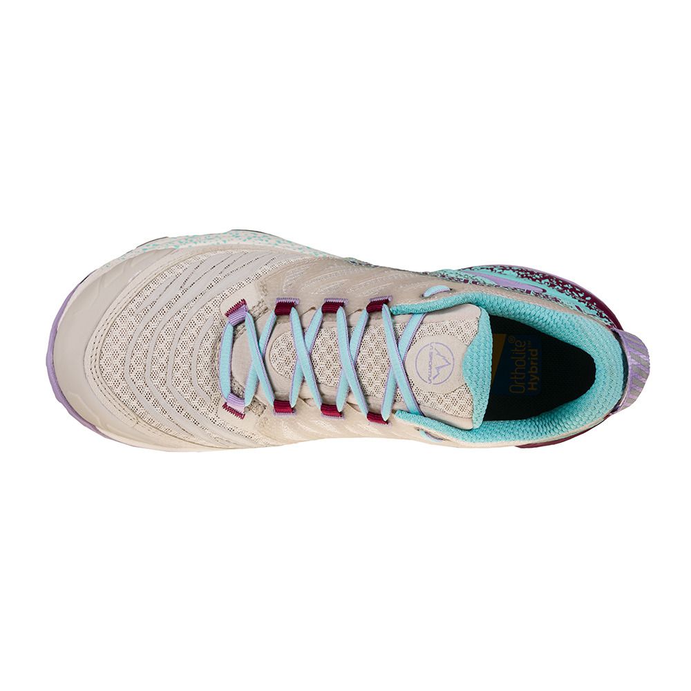 La Sportiva AKASHA II - Chaussures trail Femme shadow/red plum