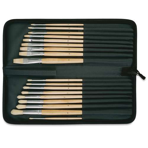 GERSTAECKER Borstenpinsel-Set mit Nylonmappe
