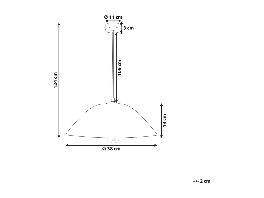 Lampe suspension WAYAMBO Papier-mâché Jaune