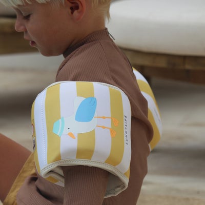 SUNNYLiFE Armpuffer, Sid the Seagull Mustard Stripe