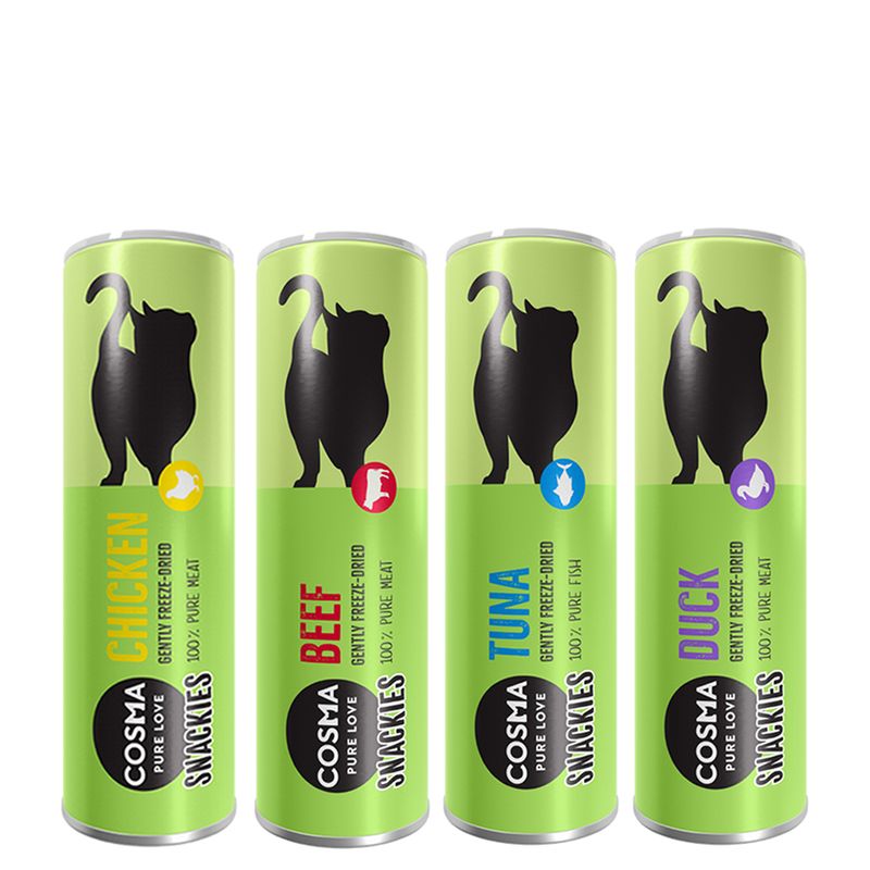 Offre découverte Cosma Snackies Friandises lyophilisées pour chat