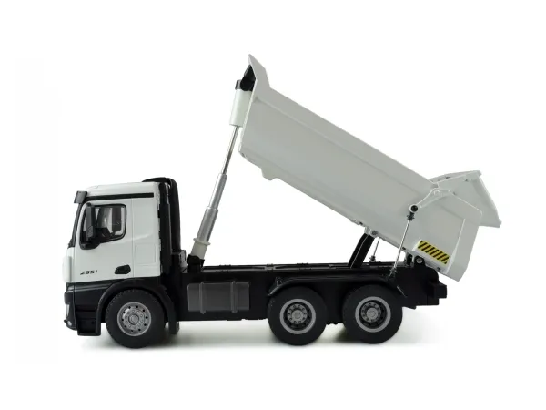 AMEWI - Mercedes Tipper Truck PRO Metal RTR - RC - hvid