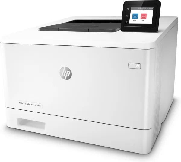 HP Color LaserJet Pro M454dw - Printer - farve - Duplex - laser - A4/Legal - 38.400 x 600 dpi - op til 27 spm (mono) / op til 27 spm (farve) - kapacitet: 300 ark - USB 2.0, Gigabit LAN, Wi-Fi(n), USB vært