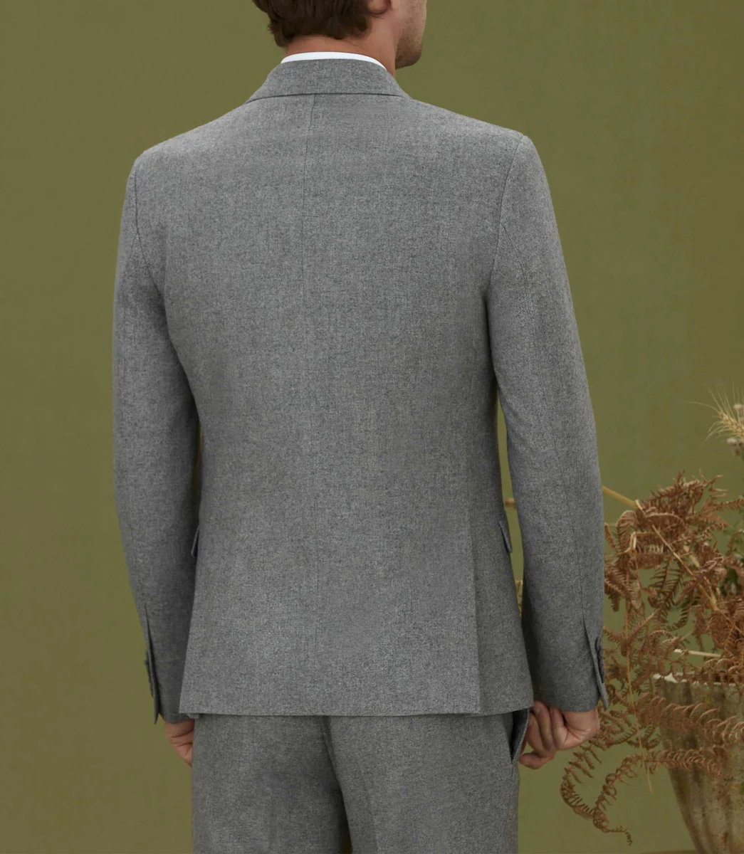 Veste ville  en tweed gris 