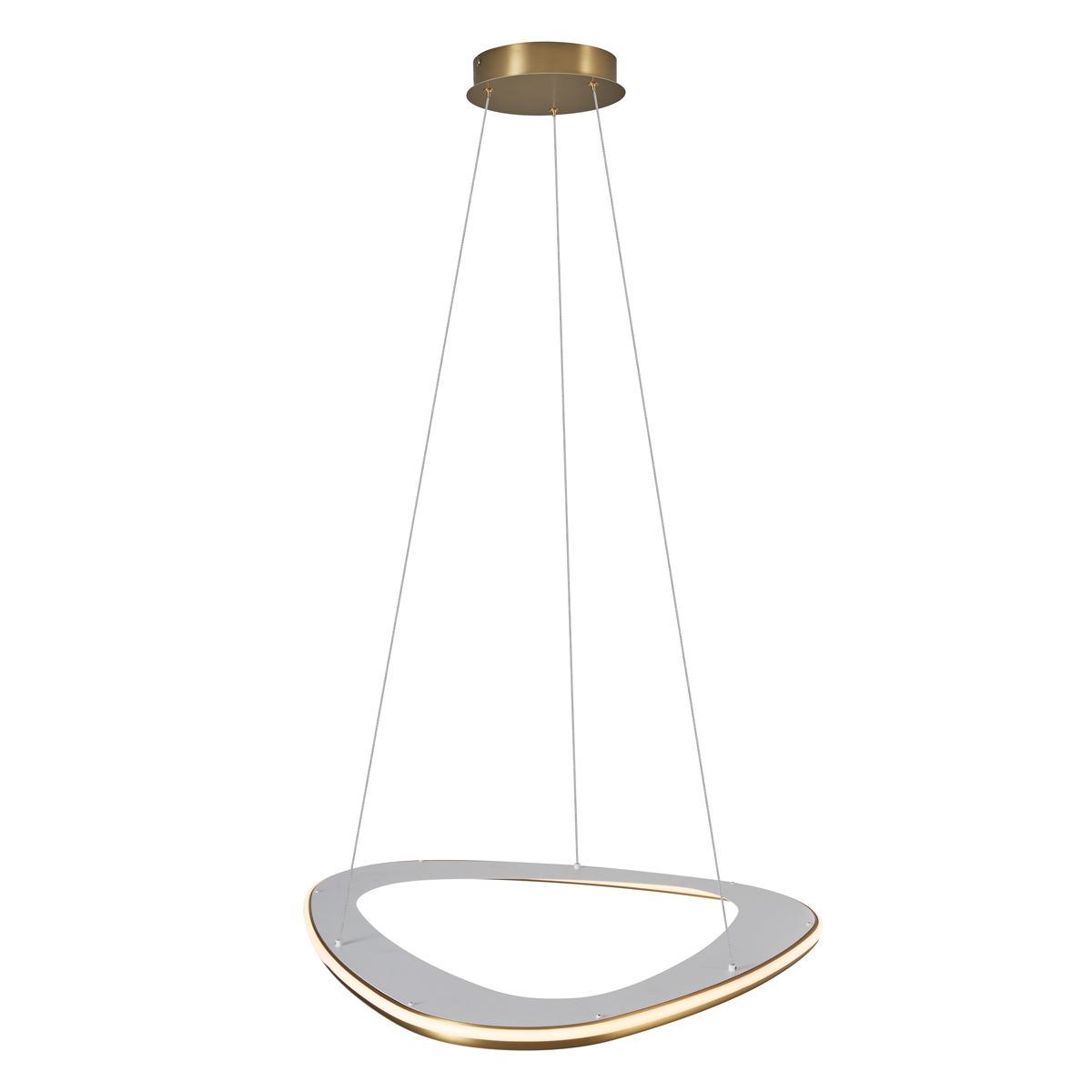 Design hanglamp goud 3-staps dimbaar - Organico