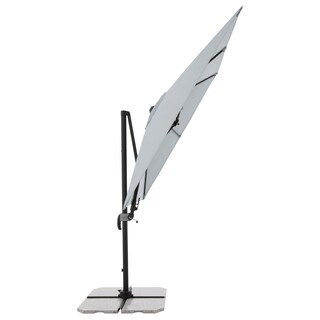 Garden FLAIR Ampelschirm NORMA 2-teilig 230 x 230 cm hellgrau